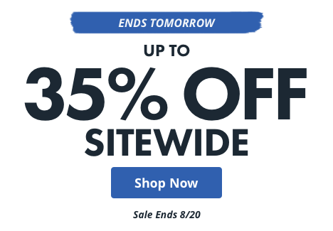 Up to 35% off Sitewide